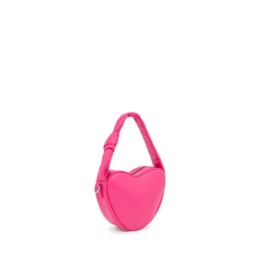 Sac à bandoulière fuchsia cœur TOUS Carol