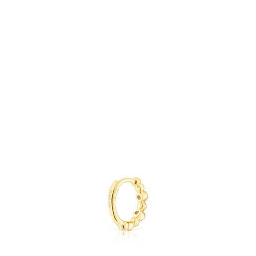 TOUS Hoop earring with gold balls and diamonds Les Classiques | Plaza Las  Americas