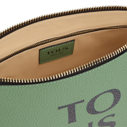 Bandolera de piel caqui TOUS Balloon