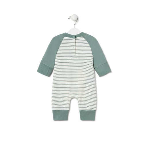 Baby playsuit in Classic green