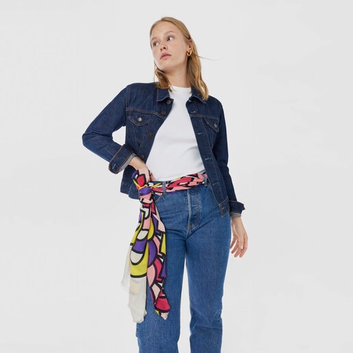 Foulard de modal rosa TOUS Vera