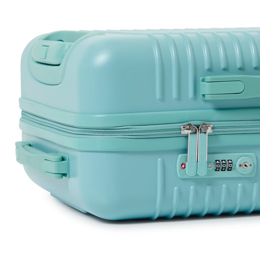 Turquoise suitcase TOUS Travel