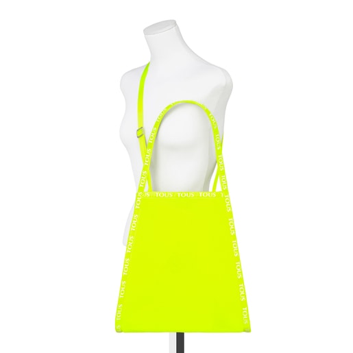 Neonově žlutá shopping kabelka z kolekce T Colors