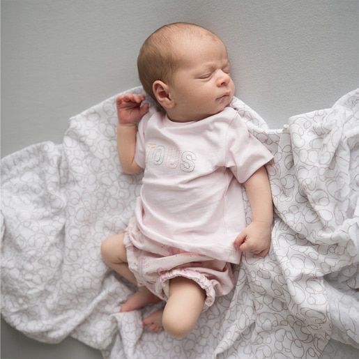 Mussolina per a nadó Muse Kaos rosa