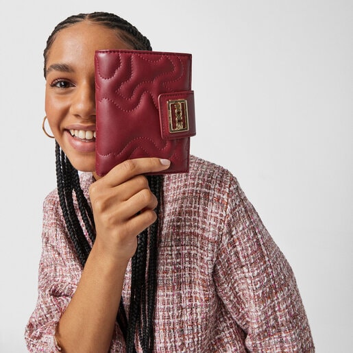 Billetera mediana Kaos Dream burdeos