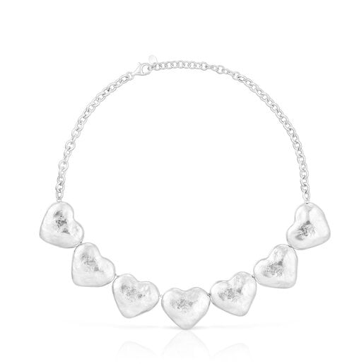 Collar de plata corazones Duna San Valentín