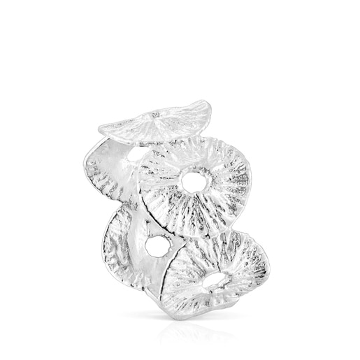 Silver Wicker Ring | TOUS