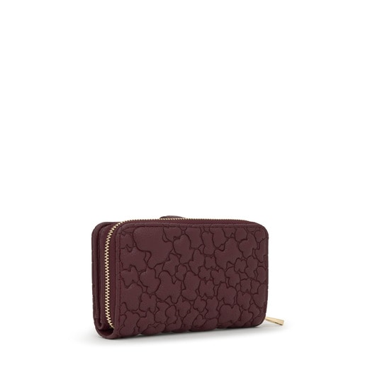 Burgundy Wallet Bridge Puffy Bear | TOUS