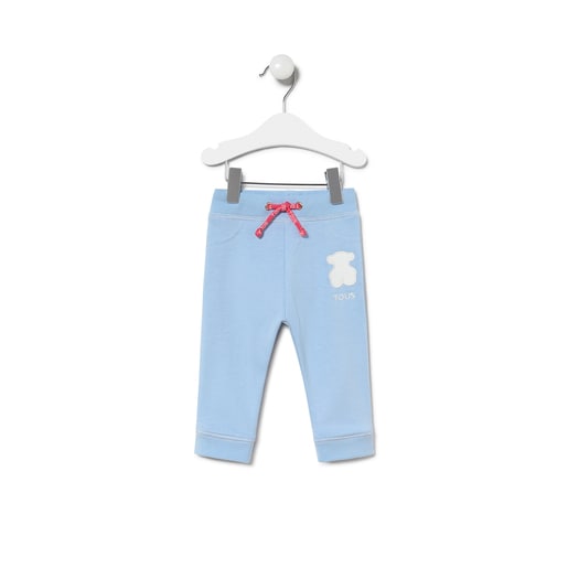 Pantalón deportivo Casual azul celeste