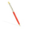 Gold colored IP steel TOUS Kaos Ballpoint pen lacquered in red