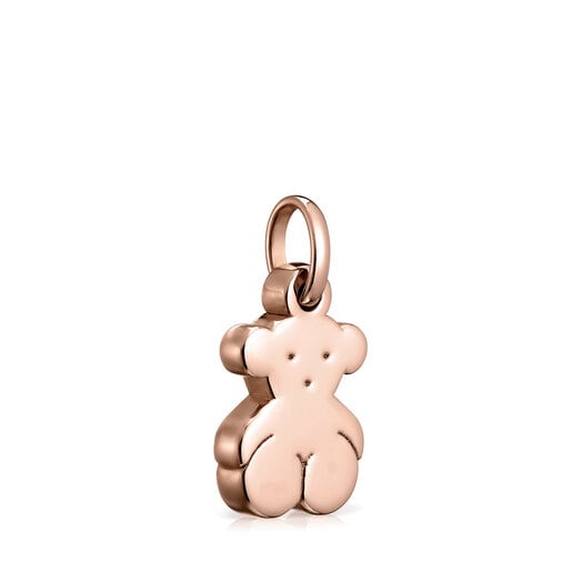 Small Rose Silver Vermeil Sweet Dolls bear Pendant