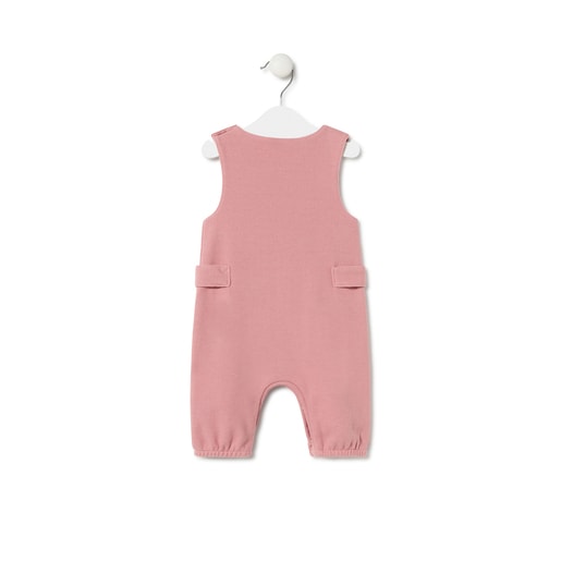 Baby playsuit in Geome pink