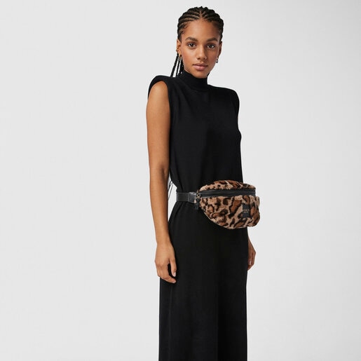 Beige and black Amaya Wild Waist bag