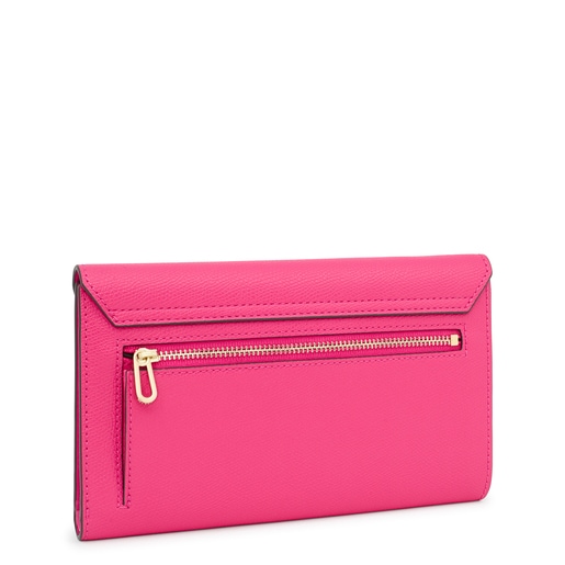 Fuchsia-colored TOUS Sylvia Flap Wallet