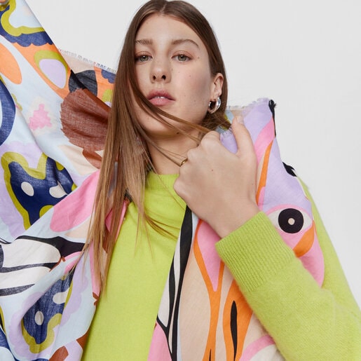 Foulard beige mariposas TOUS Modlin