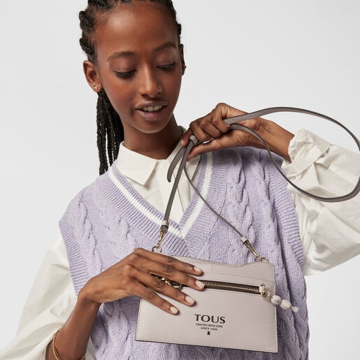 Tarjetero colgante Tous Pop malva