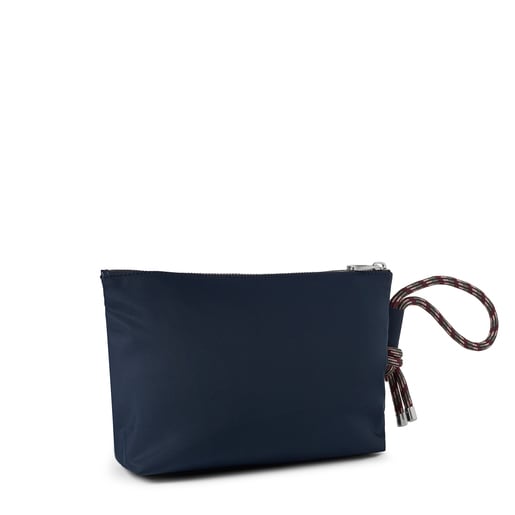 Большая темно-синяя косметичка Empire Soft Chain