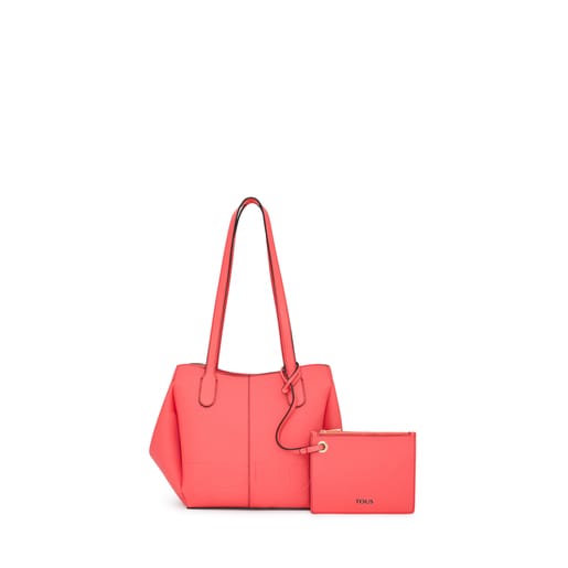 Small coral TOUS Terra Tote Bag