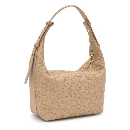 Medium sand-colored Shoulder bag TOUS Puffy Bear