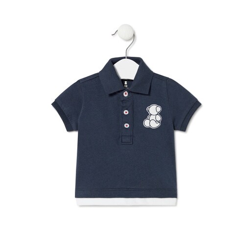 Polo t-shirt in Casual navy blue