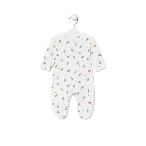 Pijama d'una peça per a nadó Charms blanc