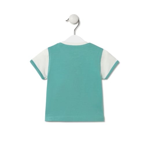 T-shirt with circular TOUS logo in Casual mist