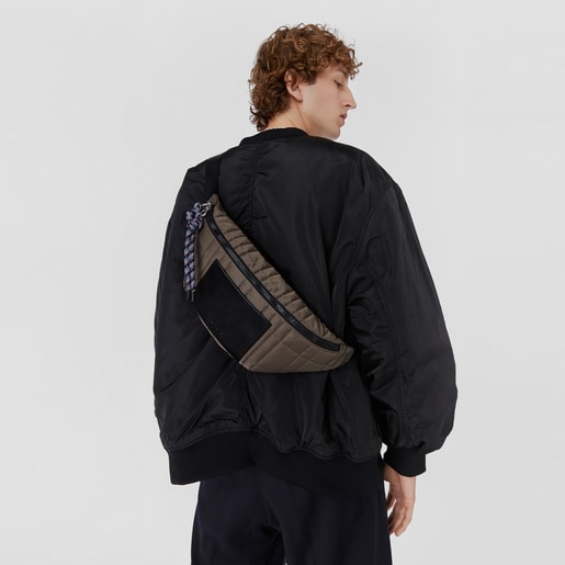 Riñonera grande caqui TOUS Empire Padded