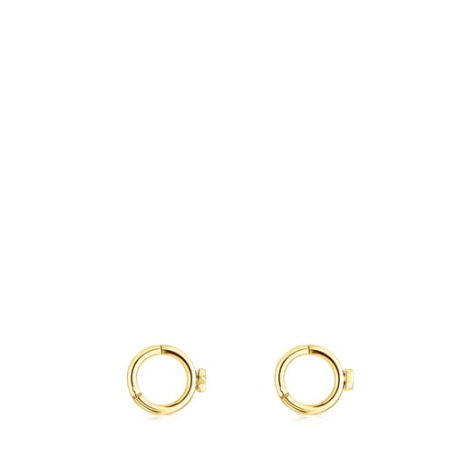 Gold-colored IP Steel TOUS Basics ear Piercing