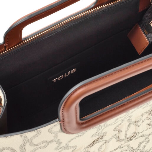 حقيبة تسوُّق Kaos Icon Amaya متوسطة الحجم باللون البيج