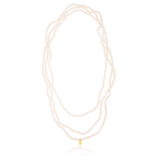 Vermeil Silver TOUS Pearls Necklace