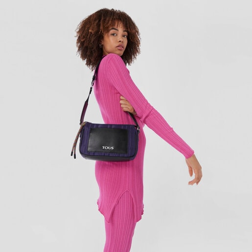 תיק צד TOUS Empire Padded בינוני בצבע סגול