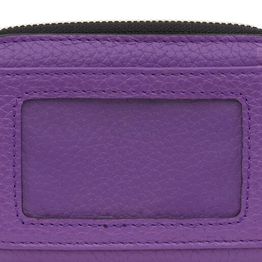 Lilac-colored leather TOUS Balloon change purse