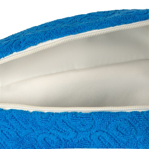 Riñonera de rizo Logo azul