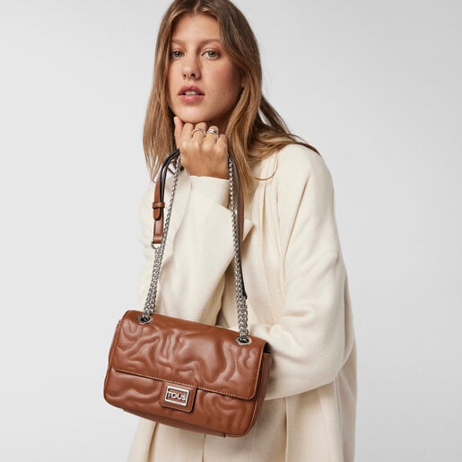 Маленькая коричневая сумка-кроссбоди Kaos Dream с клапаном