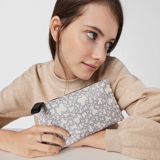 Medium beige-gray Kaos Mini Sport Toiletry bag