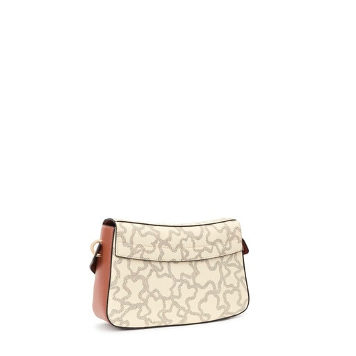Small black and beige Audree Kaos Icon crossbody bag