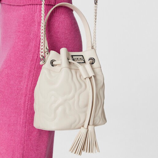 Sac bonbonnière Kaos Dream petit beige