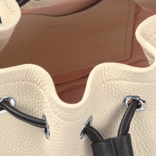 Сумка-мешок TOUS Empire из бежевой кожи