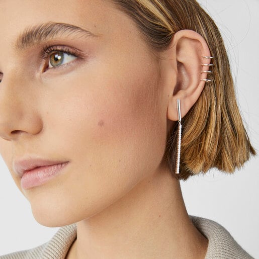 Straight clearance bar earrings