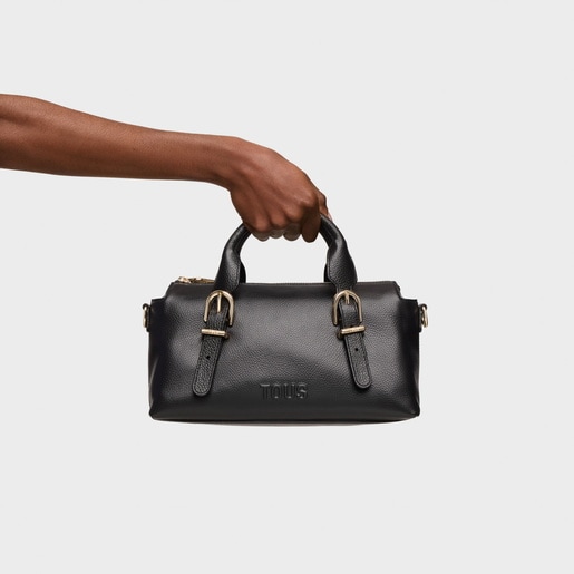 Medium black leather Bowling bag TOUS Buckles