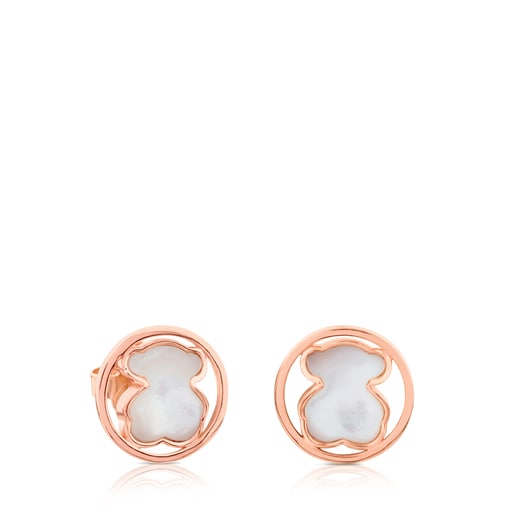 Rose Vermeil Silver Camille Earrings with Mother-of-Pearl | TOUS