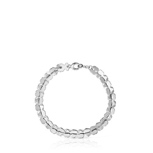 Pulsera cadena de acero con motivos oso Carrusel