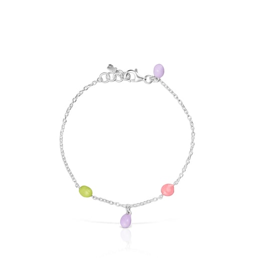 Pulsera de plata y esmalte de colores TOUS Joy Bits