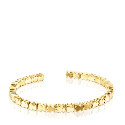 Silver Vermeil Straight bears Bracelet