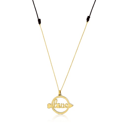 Gold San Valentin Necklace with Mother-of-Pearl | TOUS