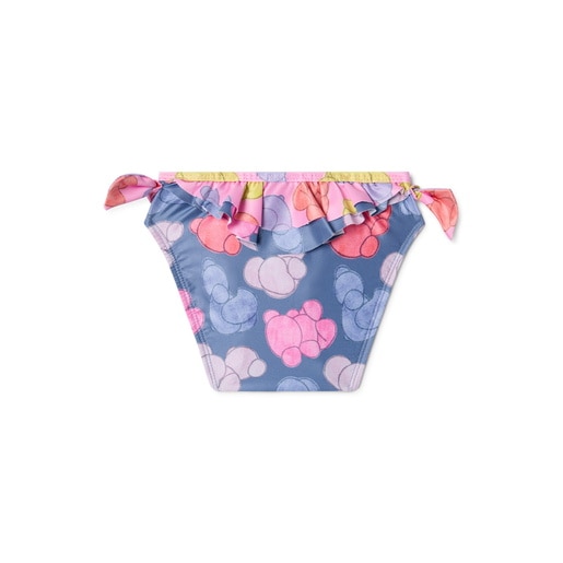 Girls bikini bottoms in Aqua navy blue