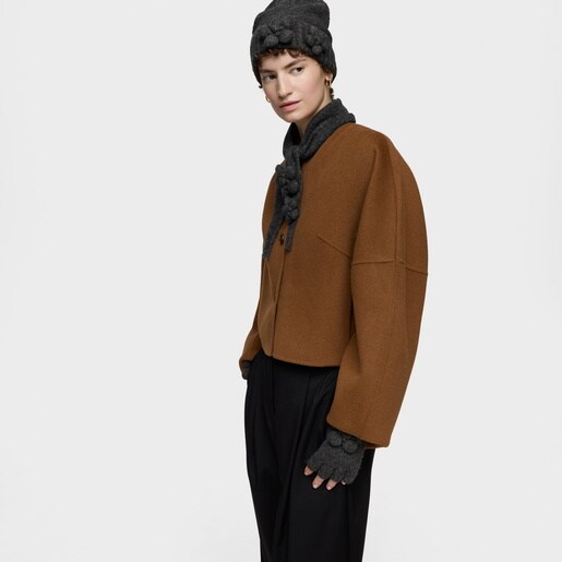 وشاح صغير باللون الرمادي الداكن من التشكيلة TOUS Daisy