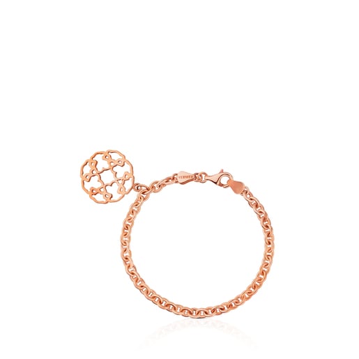 Pulsera Mossaic Power con baño de oro rosa 18 kt sobre plata