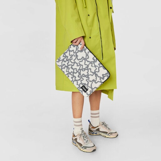 حقيبة كمبيوتر محمول Kaos Pix Soft باللون البيج