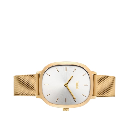 Gold-colored IP Steel Heritage Watch | TOUS